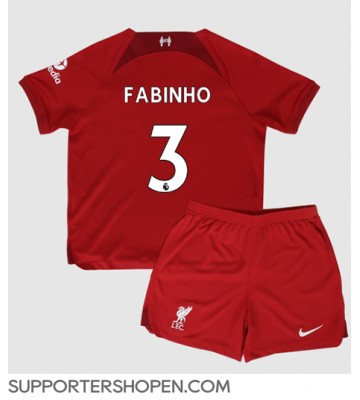 Liverpool Fabinho #3 Hemmatröja Barn 2022-23 Kortärmad (+ korta byxor)